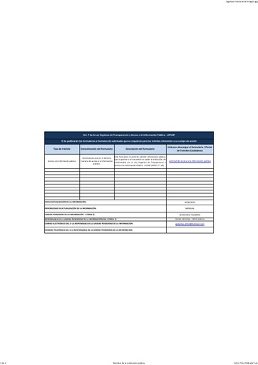 Literal f1) Formularios o formatos de solicitudes